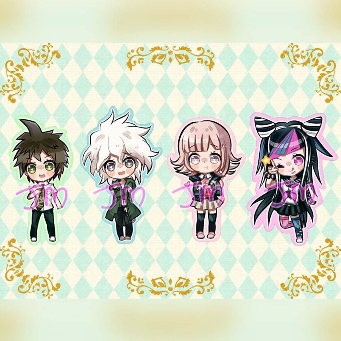 Super Dangan Ronpa 2 Laminated Charm | Etsy