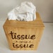 Wood Tissue Box Cover 