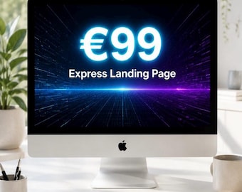 Custom One-Page Landing Page Design | Modern Business Website | HTML Website Design | Special Offer | Digital Website Files