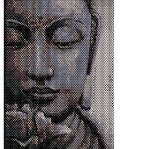 Buddha w/Lotus peyote stitch tapestry pattern