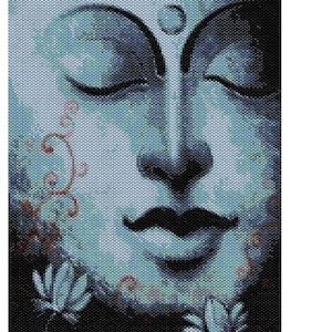 Serenity Buddha Peyote Stitch Tapestry Pattern