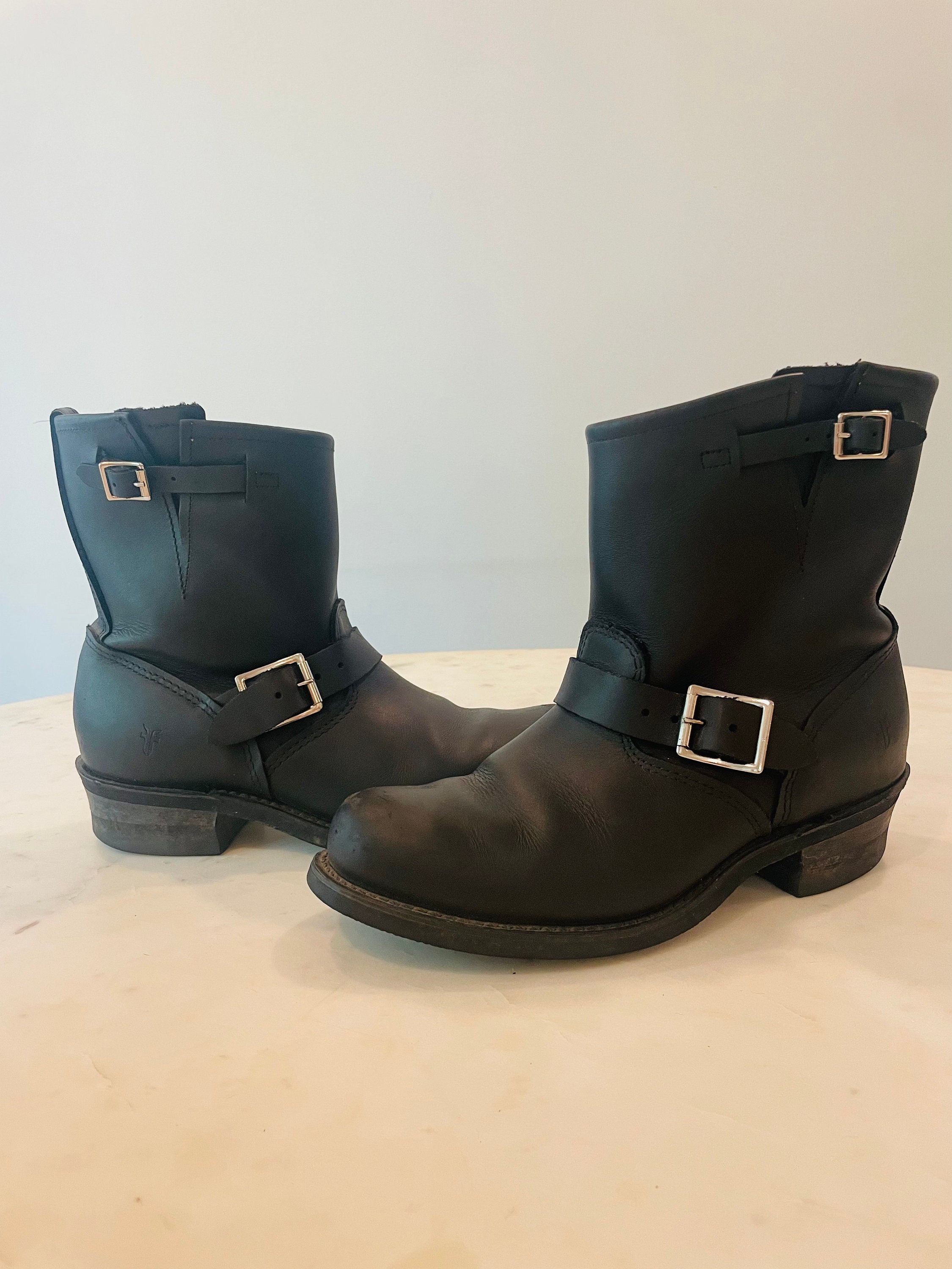 90’s FRYE Engineer Zip Boots FRYE Men's Wayde Engineer Inside Zip Boot - Black | Discount