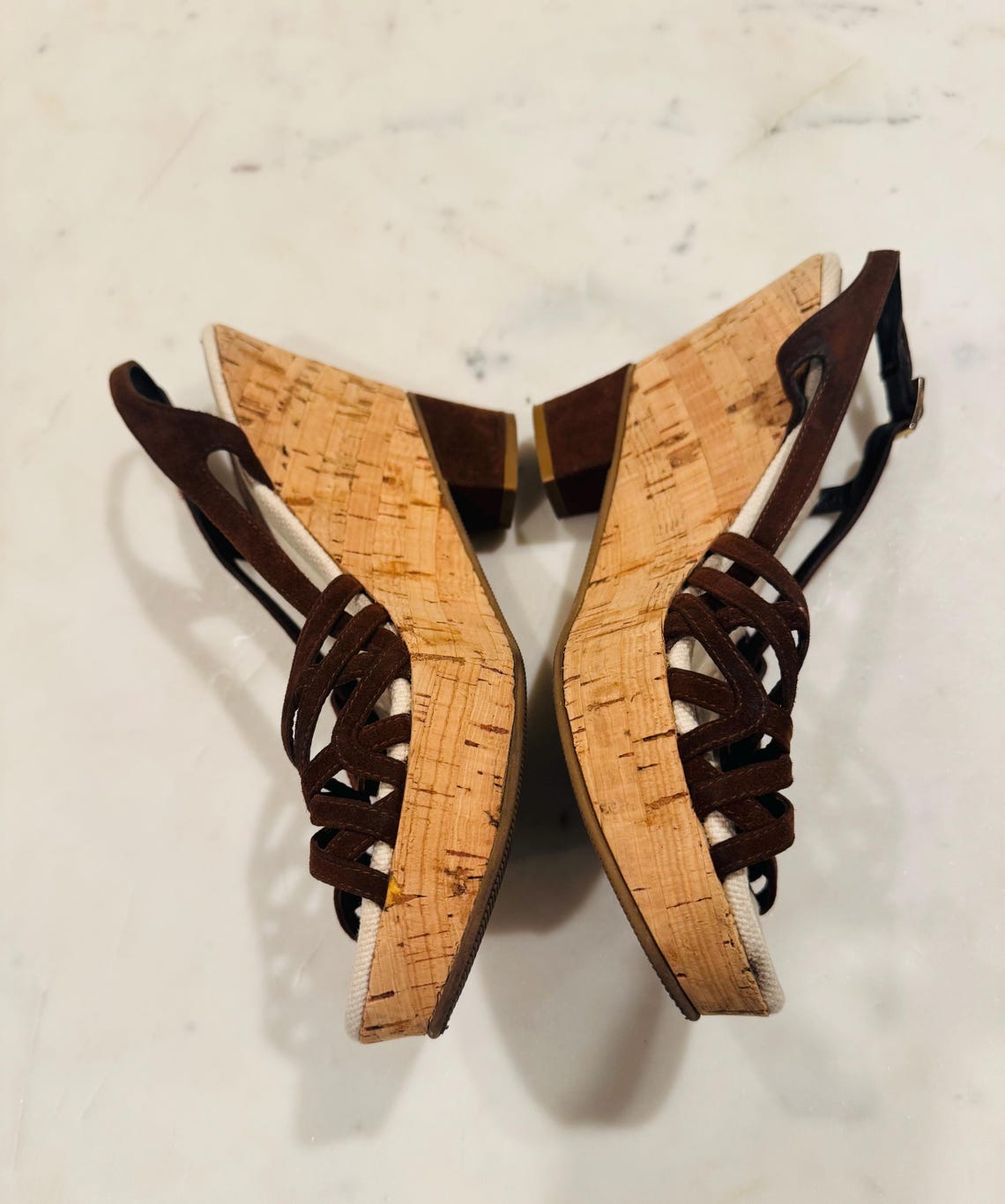 FENDI DAD SANDAL IN WHITE MIX CIDER BROWN MONOGRAM JACQUARD FABRIC