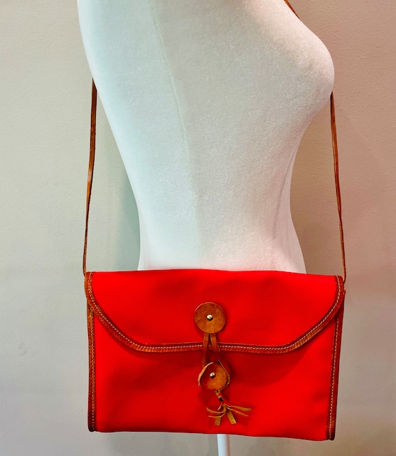 Vintage Pappagallo Purse, Red Pappagallo Vintage P