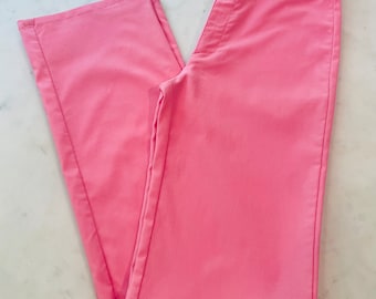 Versace Jeans Couture 90s Pink High-Waisted Pants | Made in Italy, IT 40 US 4