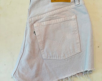 Levi's 501 Lavender Cut-Off Shorts: High Rise, Size 28