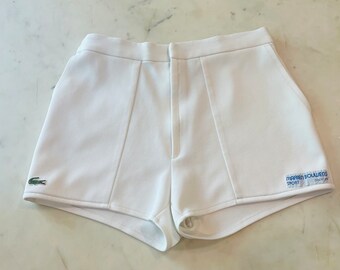 Short de tennis vintage Lacoste x Marien Bouwens Zandhcven, shorts d'été vintage, RARE TROUVER !