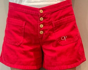 Vintage 1980's Op Corduroy Shorts, Vintage Op Surf Shorts