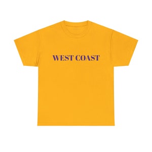 Maglietta della costa occidentale, regalo di viaggio della costa occidentale, souvenir della costa occidentale, addio al nubilato della costa occidentale