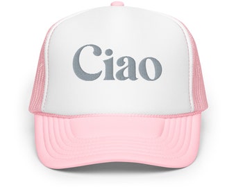 Ciao Foam Trucker Hat - Verstellbare Netz-Snapback-Cap für Mädchen, Wochenende und Alltag
