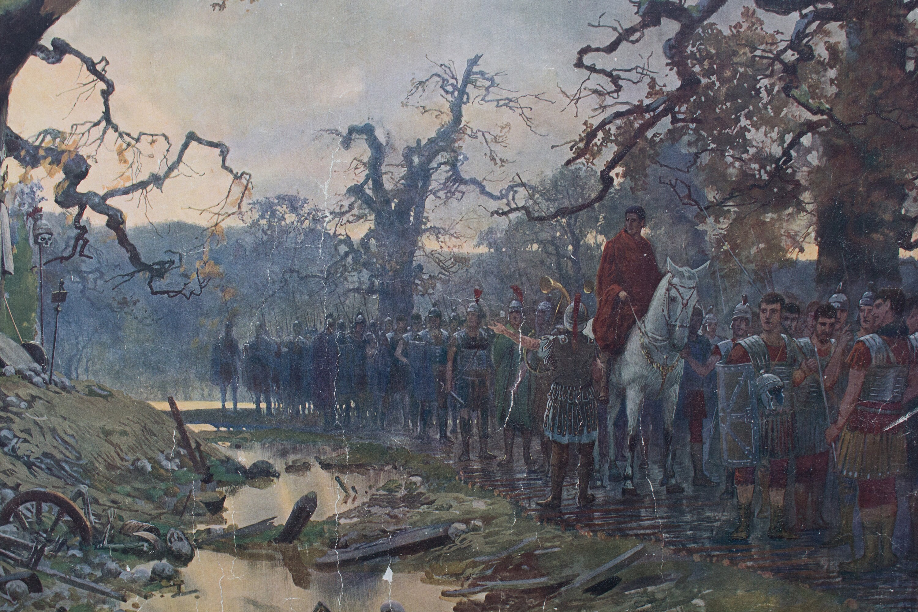 Schlacht Im Teutoburger Wald Kurze Zusammenfassung HISTORY Battle of Teutoburger Wald Forest vintage school | Etsy