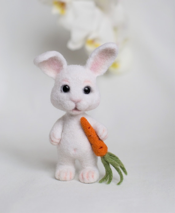 Felted rabbit Felted animals Needle felted hare Easter rabbit Needle felt bunny Needle felt rabbit Wool sculpture Felted bunny Easter bunny