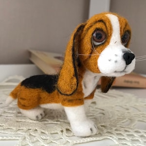 Needle felted puppy, Felted dog miniature, Needle felted animal, Pet loss gift, Puppy sculpture, Needle felted dog Wool felted doggy