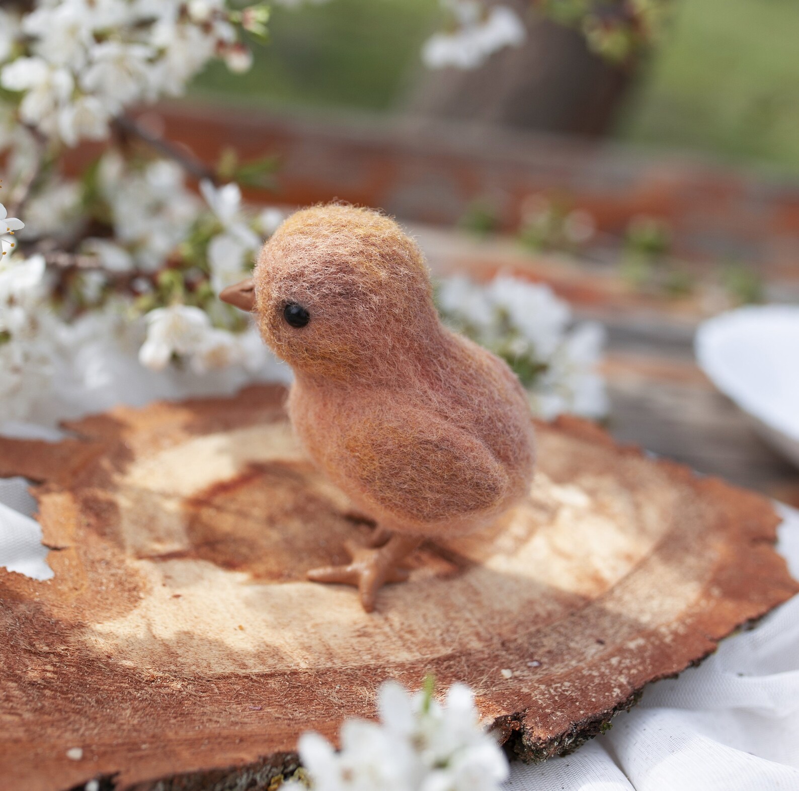Felted Chicken Needle Felt Bird Easter Gift Wool Felt Chicks Etsy