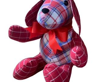 Memory Dog Keepsake: Handmade Remembrance Animal Made From Loved One's Clothing