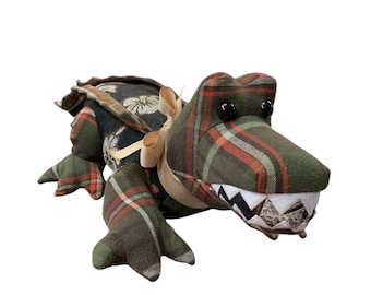 Handmade Memory Alligator Keepsake - Clothing or Blanket Fabric