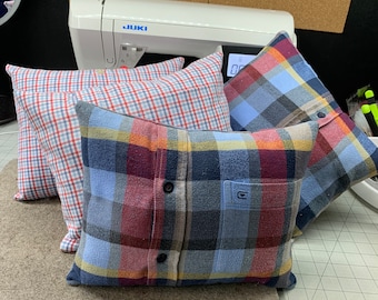 Custom Keepsake Pillow: Handmade from Loved One's Clothing