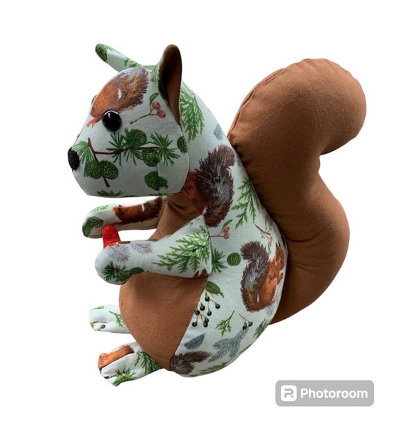 Memory SQUIRREL - handmade Keepsake animal - Made from love one's clothing - grief and mourning