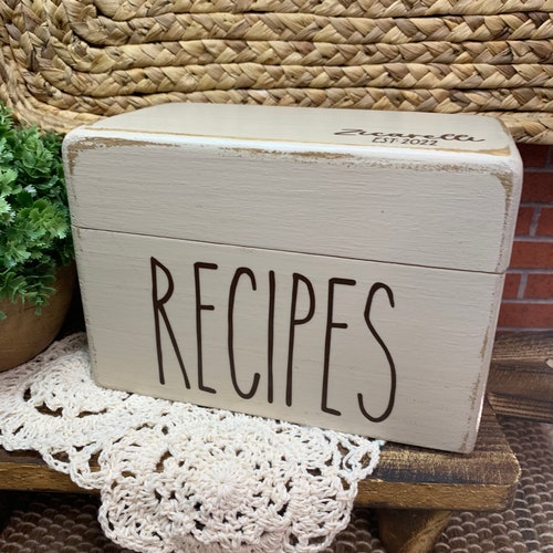 Unfinished Wood RECIPE BOX 4 X 6 DIY Project Etsy