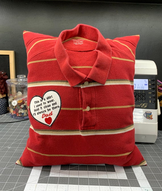 Handmade Memory Pillow with Collar: Keepsake Remembrance Gift