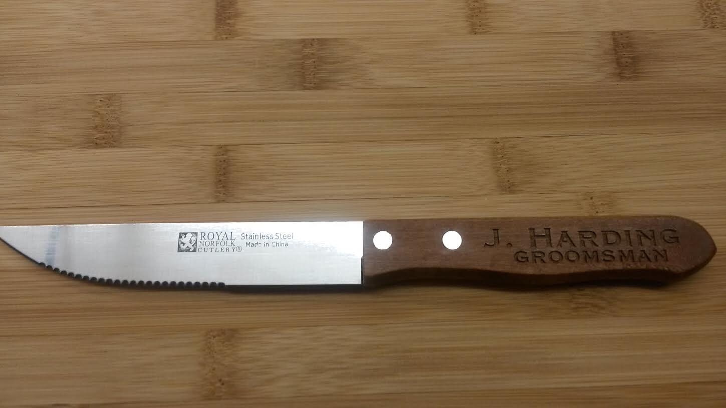 Custom personalized steak knife knives laser engraved Etsy