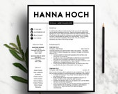 Creative Resume Template | CV, Cover Letter & Icon Set (Digital Download)
