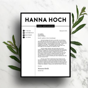 May include: A black and white cover letter template with a professional design. The letter is addressed to Ann Lightfoot, Hiring Manager, and is dated 25 February 2016. The letter is written in a formal tone and includes a salutation, body paragraphs, and a closing.