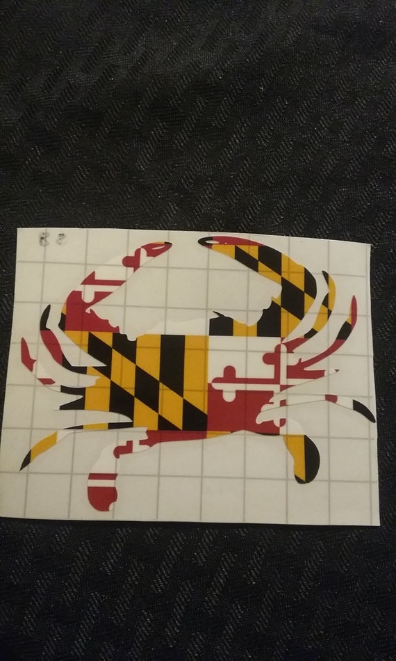 Items similar to Maryland Crab decal on Etsy