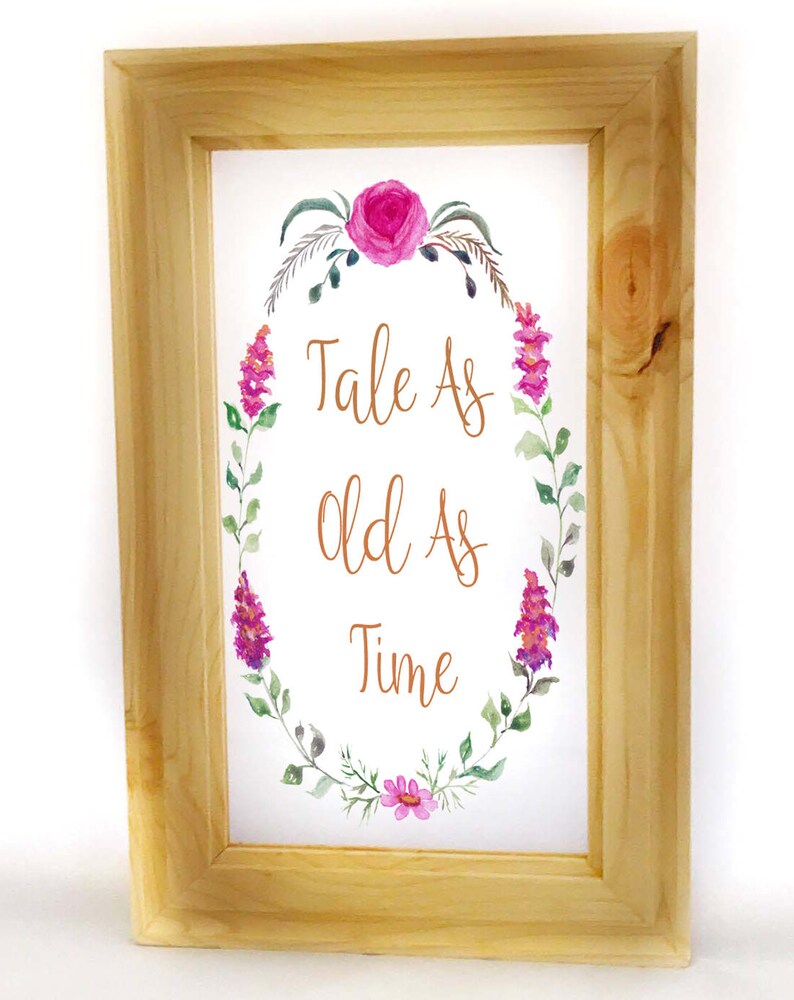 Beauty And The Beast Wedding Sign Acrylic Image 0