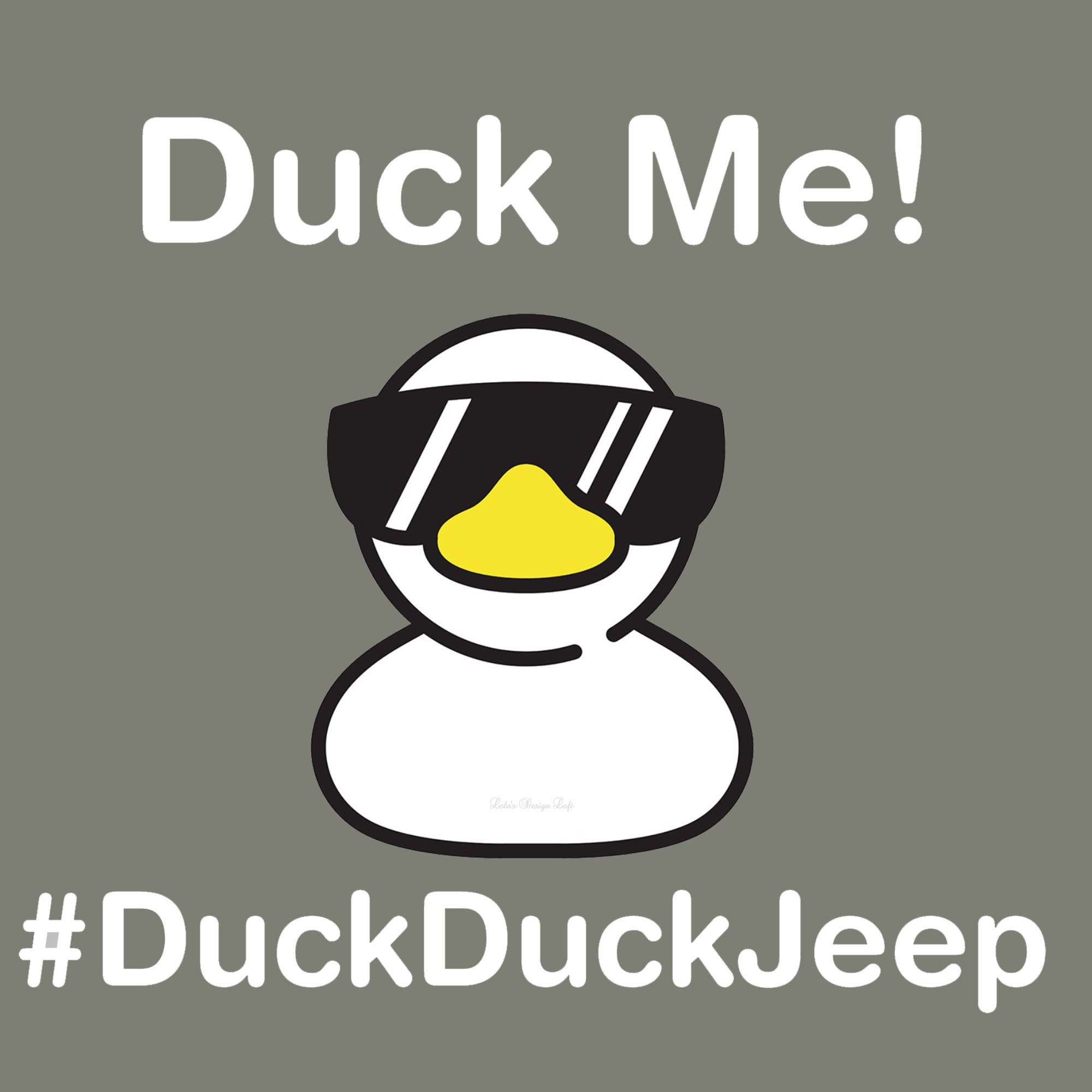Duck Me Ducking Jeep Decal DuckDuckJeep Decal Jeep Etsy