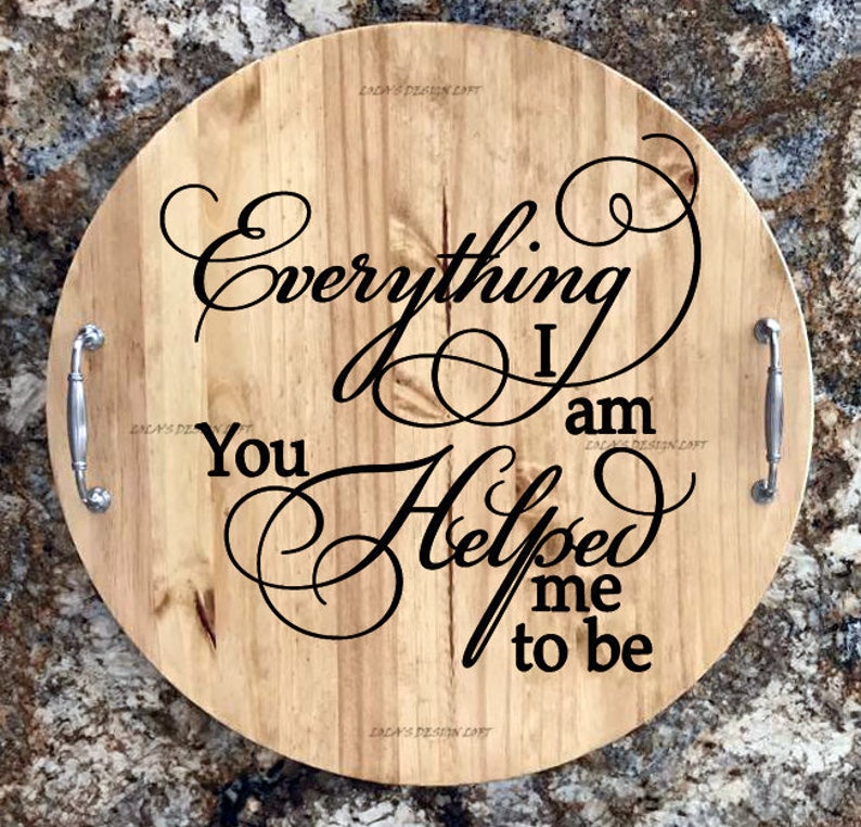 Personalized Serving Tray Lazy Susan Mothers Day Gift Etsy Australia