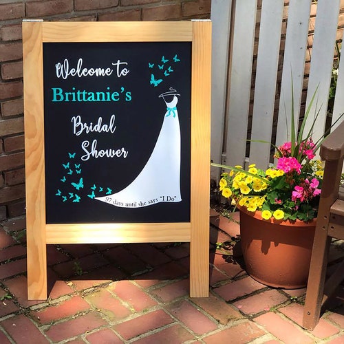 Bridal Shower Sign - Bridal Shower Decor - Baby Shower Sign - Shower shops Welcome Sign - Shower Ideas - Rustic Bridal Shower - Wedding Sign