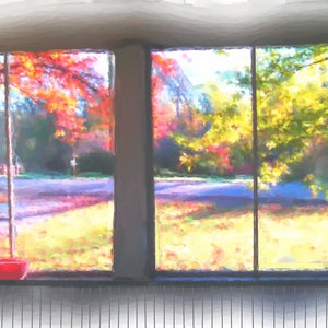Autumn Sunrise on the porch