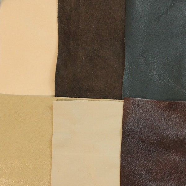 Salvaged Leather, 8 x 11 inch sheets, A4 sheets, Rectangles, Reclaimed Leather, Great for Eco Friendly Projects, Bags, Jewelry, wallets,