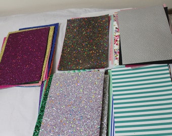 DESTASH Eco felt in Glitter Royal Blue Crafting supplies