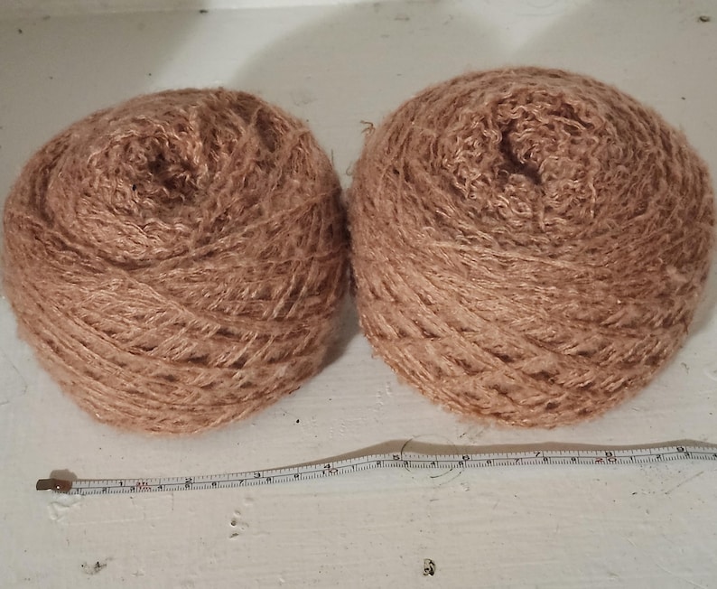 Reclaimed Sweater Yarn, Acrylic and Polyester, Unraveled Clothes, Secondhand, Eco Friendly and Sustainable, Fuzzy Pink 1000 yds