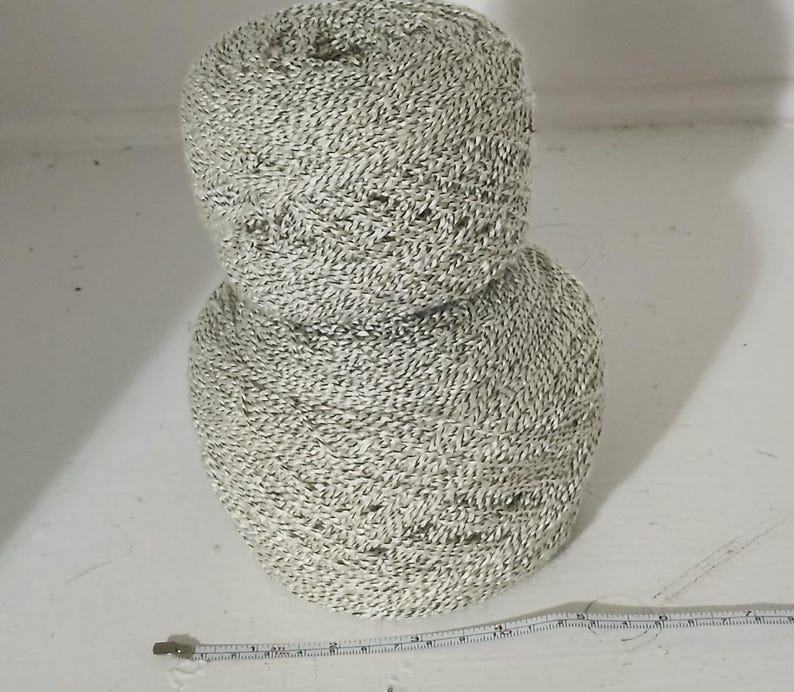 Reclaimed Sweater Yarn, Acrylic and Polyester, Unraveled Clothes, Secondhand, Eco Friendly and Sustainable, White/Black 1100 yds