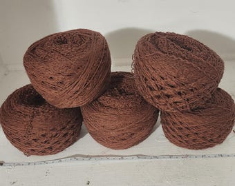 Reclaimed Cotton and Natural Fiber Blend Yarns From Unraveled Secondhand Sweaters