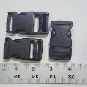Reclaimed Plastic Buckles Lots and Sets, Salvaged Side-release Buckles
