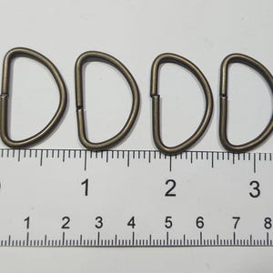 Reclaimed Metal D-Rings From Secondhand and Tossed Bags/Clothing, Salvaged Bag Hardware