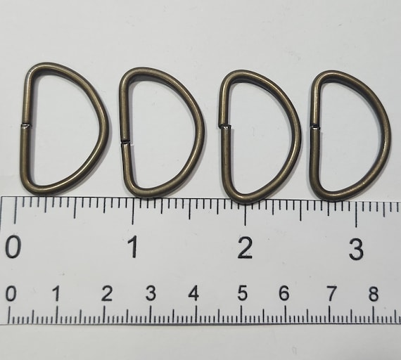 Reclaimed Metal D-Rings From Secondhand and Tossed Bags/Clothing, Salvaged Bag Hardware