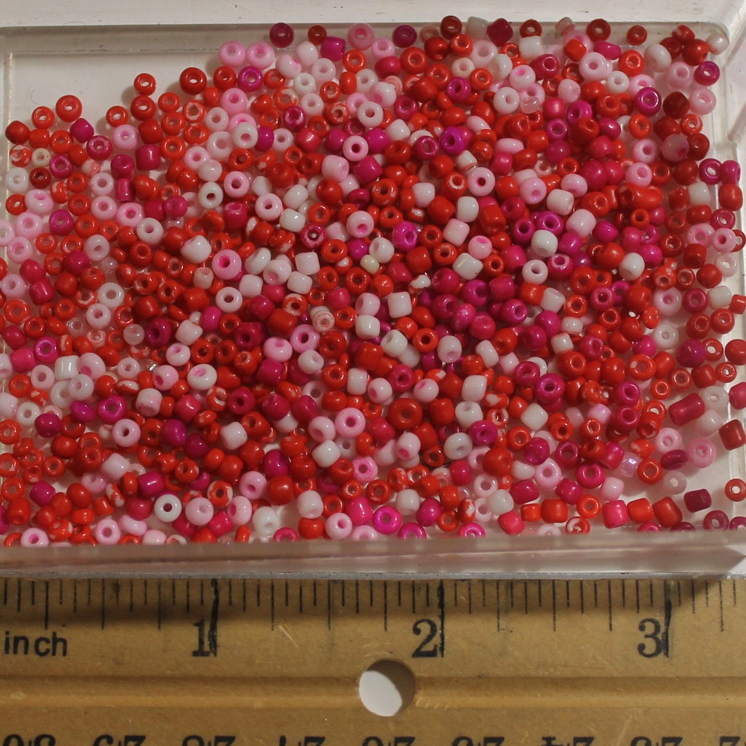 Reclaimed Glass / Ceramic Larger Seed Beads, Upcycled Bead Lot, Bead Soup, Various Shapes and Sizes, Repurposed from Secondhand Goods,