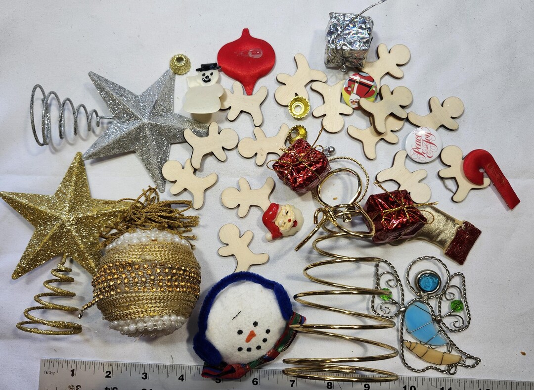 Random Holiday or Religious Trinket Lots, Pendants, Pearls, Gems, Bits ...