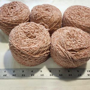 Reclaimed Chenille Yarn, Salvaged from Unraveled Sweaters