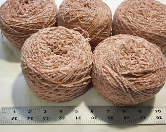 Reclaimed Chenille Yarn, Salvaged from Unraveled Sweaters