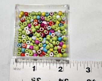 Reclaimed Glass / Ceramic Larger Seed Bead Lots, Bead Soup, 2