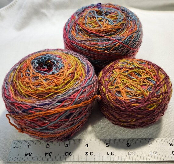 Reclaimed Sweater Yarn, Acrylic and Polyester, Unraveled Clothes, Secondhand, Eco Friendly and Sustainable,