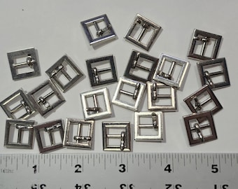 Lote de hebillas de metal pequeñas, destash, juego de 20