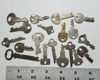 Vintage and Modern Steel Key Lots, For Upcycling and Jewelry
