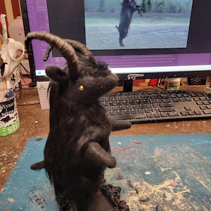 Black phillip art plush